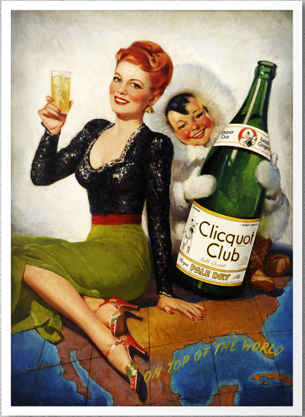 Clicquot Pinup Girl